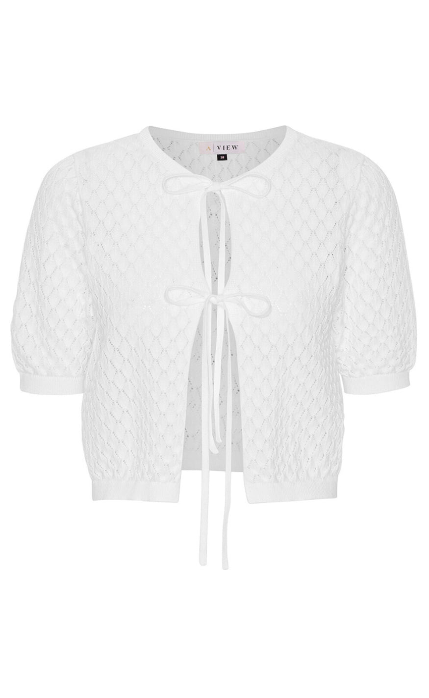 A-View Cardigan - Paloma - White