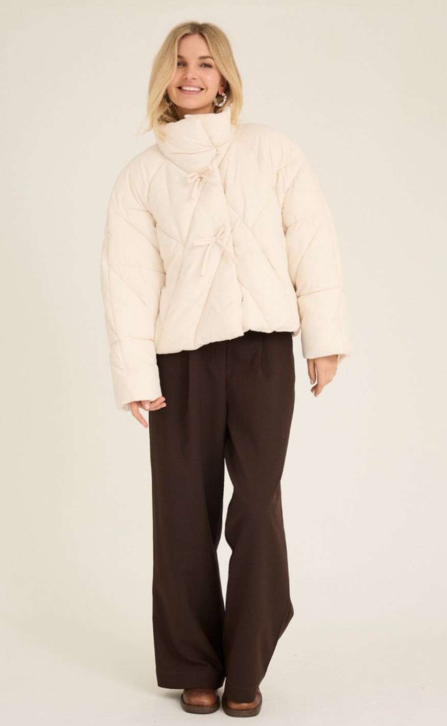 A-View Jakke - Bowy Puffer - Off White
