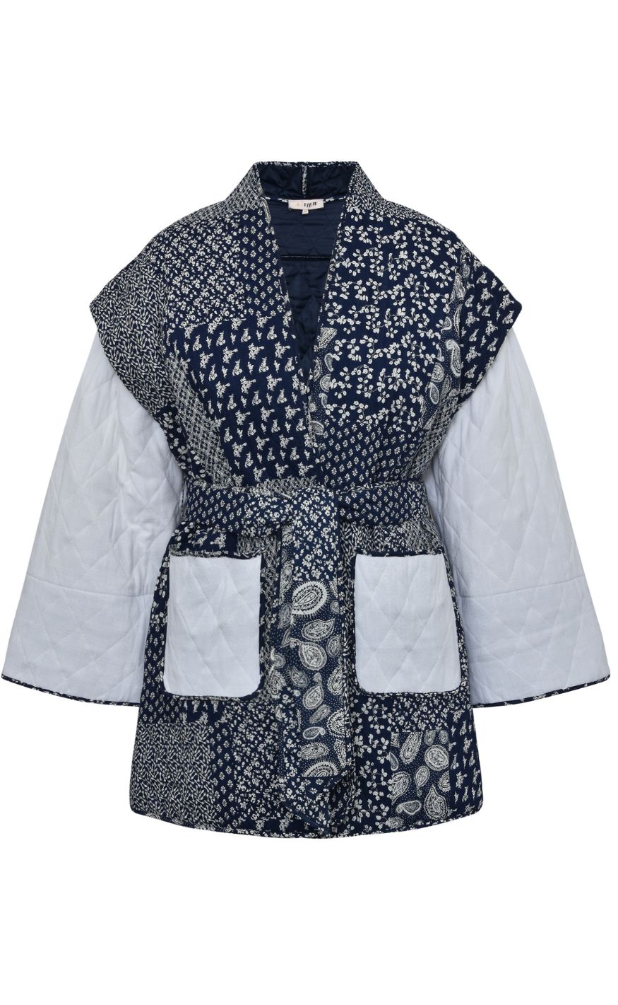 A-View Jakke - Katie patch - 687 Navy/white