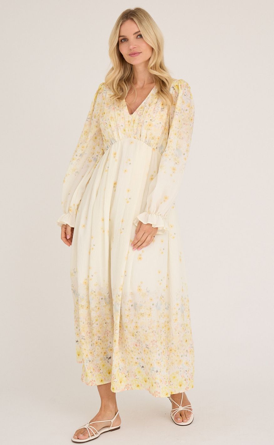 A-View Kjole - Aurora - Pale Yellow