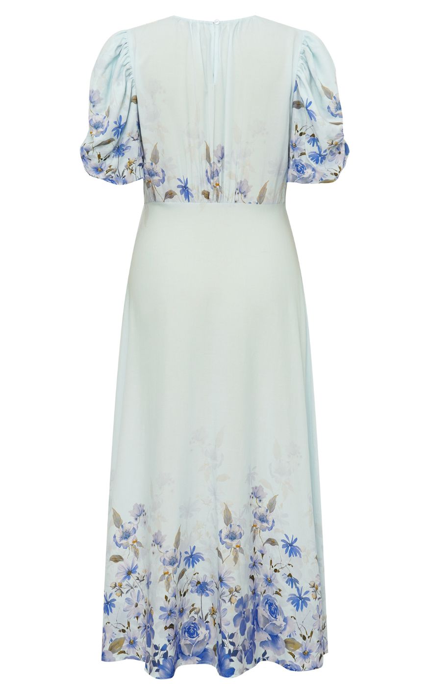 A-View Kjole - Botanic - Light Blue