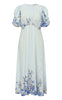 A-View Kjole - Botanic - Light Blue