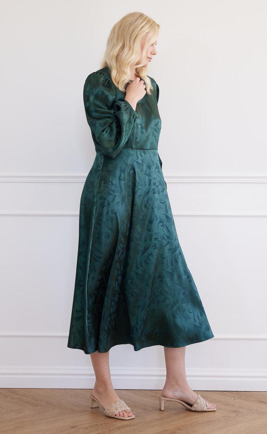 A-View Kjole - Gina - Dark Green