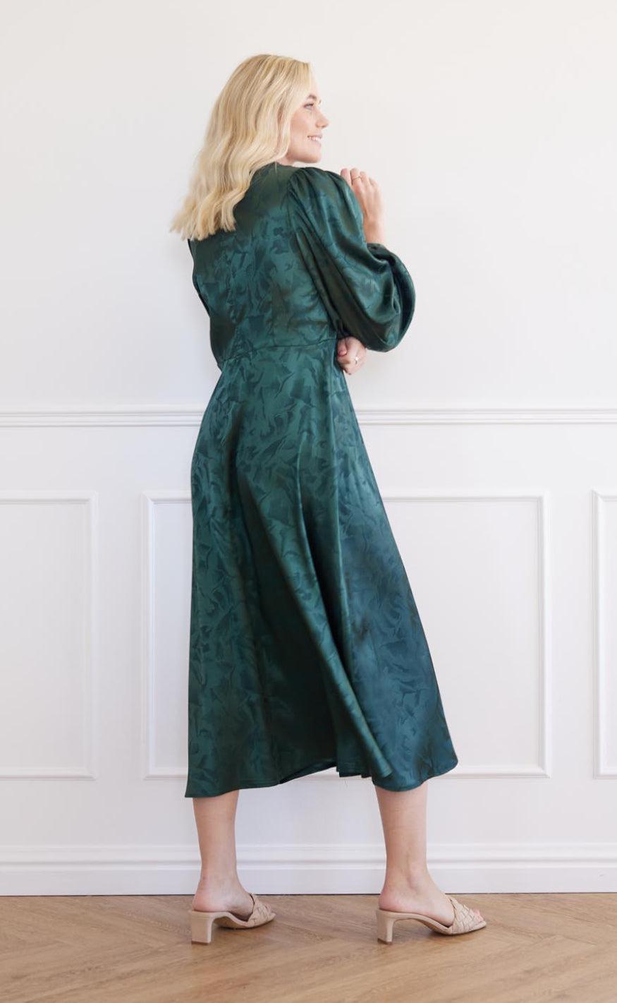 A-View Kjole - Gina - Dark Green