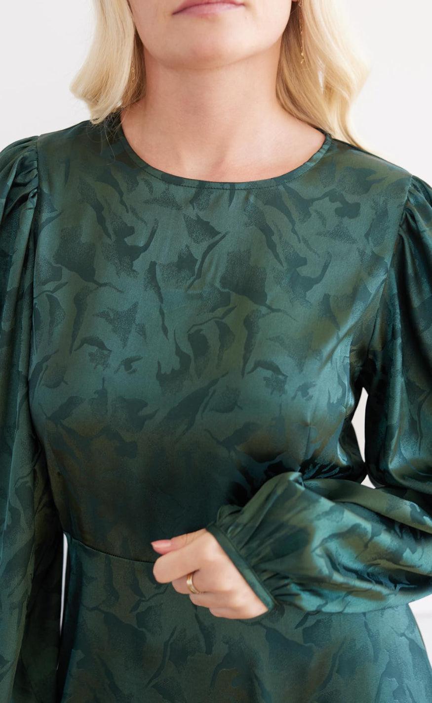 A-View Kjole - Gina - Dark Green