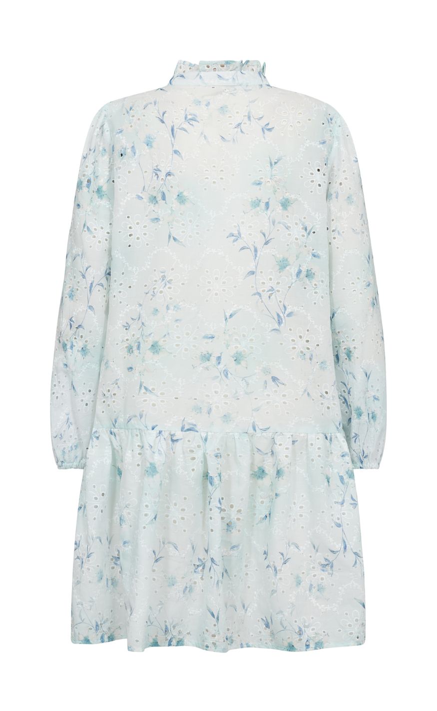 A-View Kjole - Grete - Blue/White