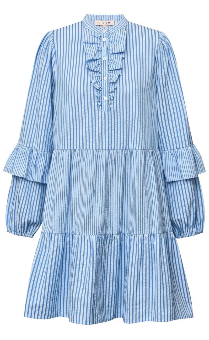 A-View Kjole - Karin - Blue/White Stripe
