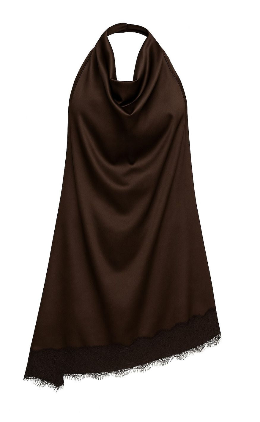 A-View Kjole - Katti Asymetric - Dark Brown