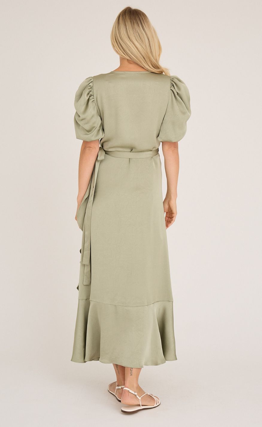 A-View Kjole - Sinda - Dusty Green
