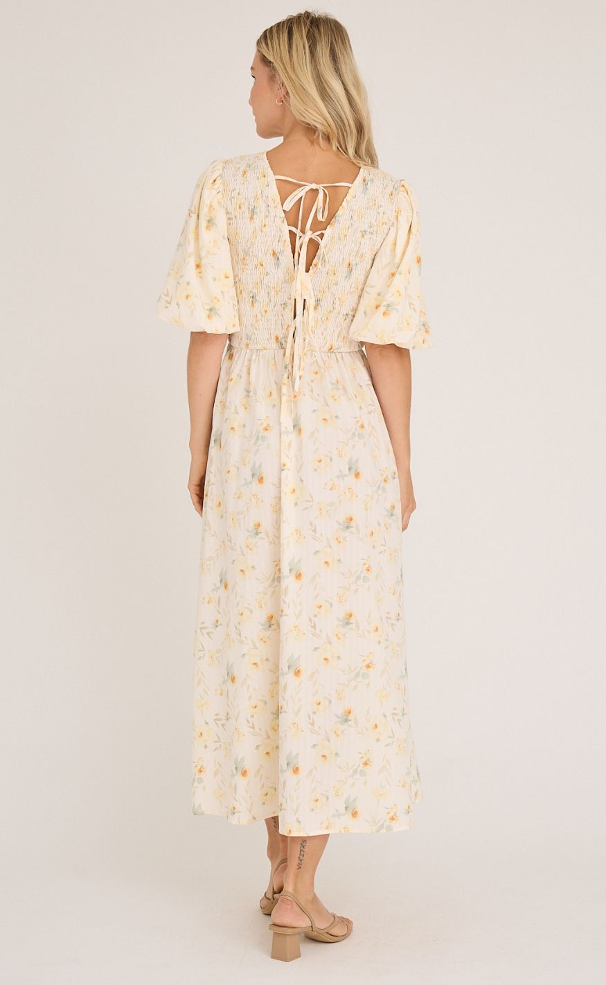 A-View Kjole - Tabita - Sand/Yellow