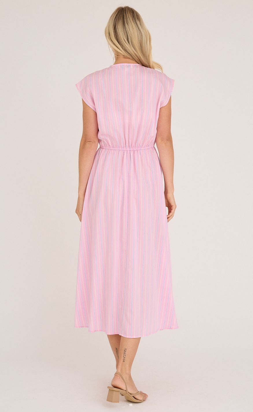 A-View Kjole - Vifina - Pink/Blue