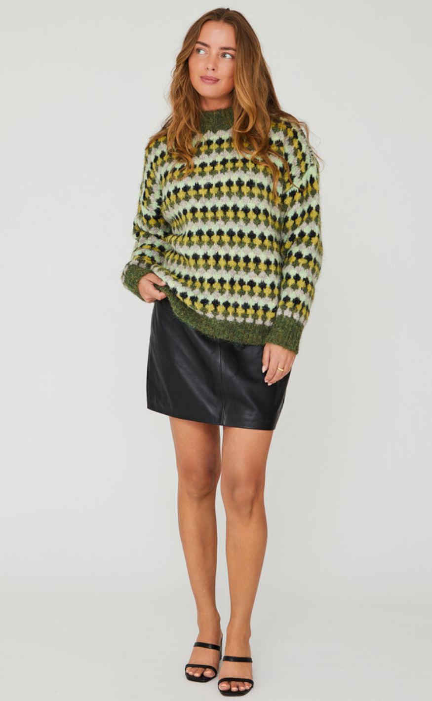 A-View Pullover - Patrisia - Green/Sand