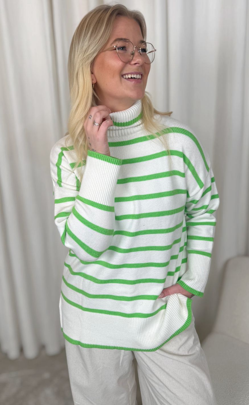 A-View Strik - Bella - White with green
