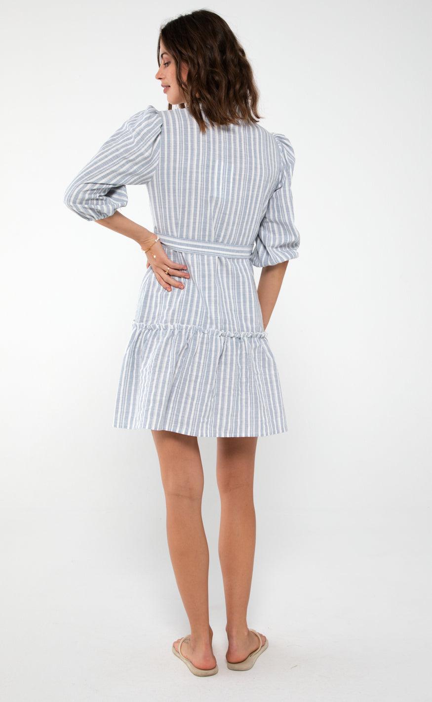 A-view Dress - Annali - Blue/White