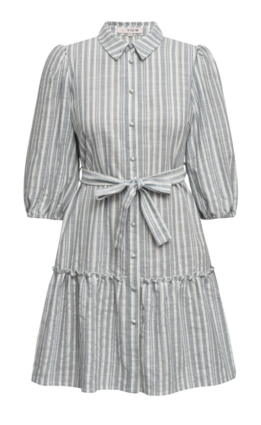 A-view Dress - Annali - Blue/White