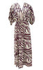 **AKTIVER IKKE** Black Colour Kjole - Luna - Berry Zebra **AKTIVER IKKE**