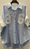 **AKTIVER IKKE** Marta Du Chateau Skjorte - Roberta - Light Blue