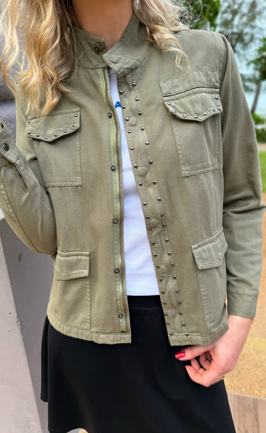 *AKTIVER IKKE* Say INA Copenhagen Jakke - Jackie - Army Green