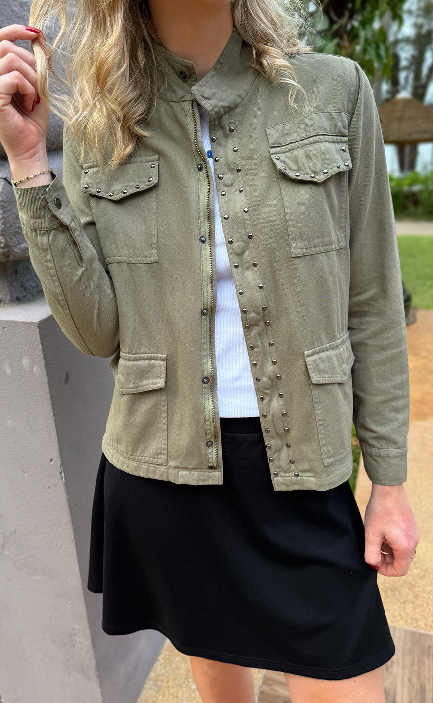 *AKTIVER IKKE* Say INA Copenhagen Jakke - Jackie - Army Green