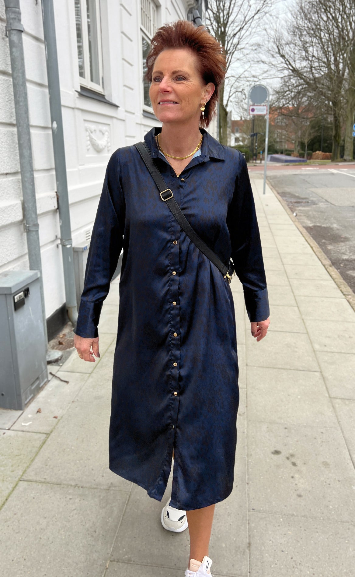 *AKTIVER IKKE* - Say INA Copenhagen Kjole - Maria - Midnight Leopard