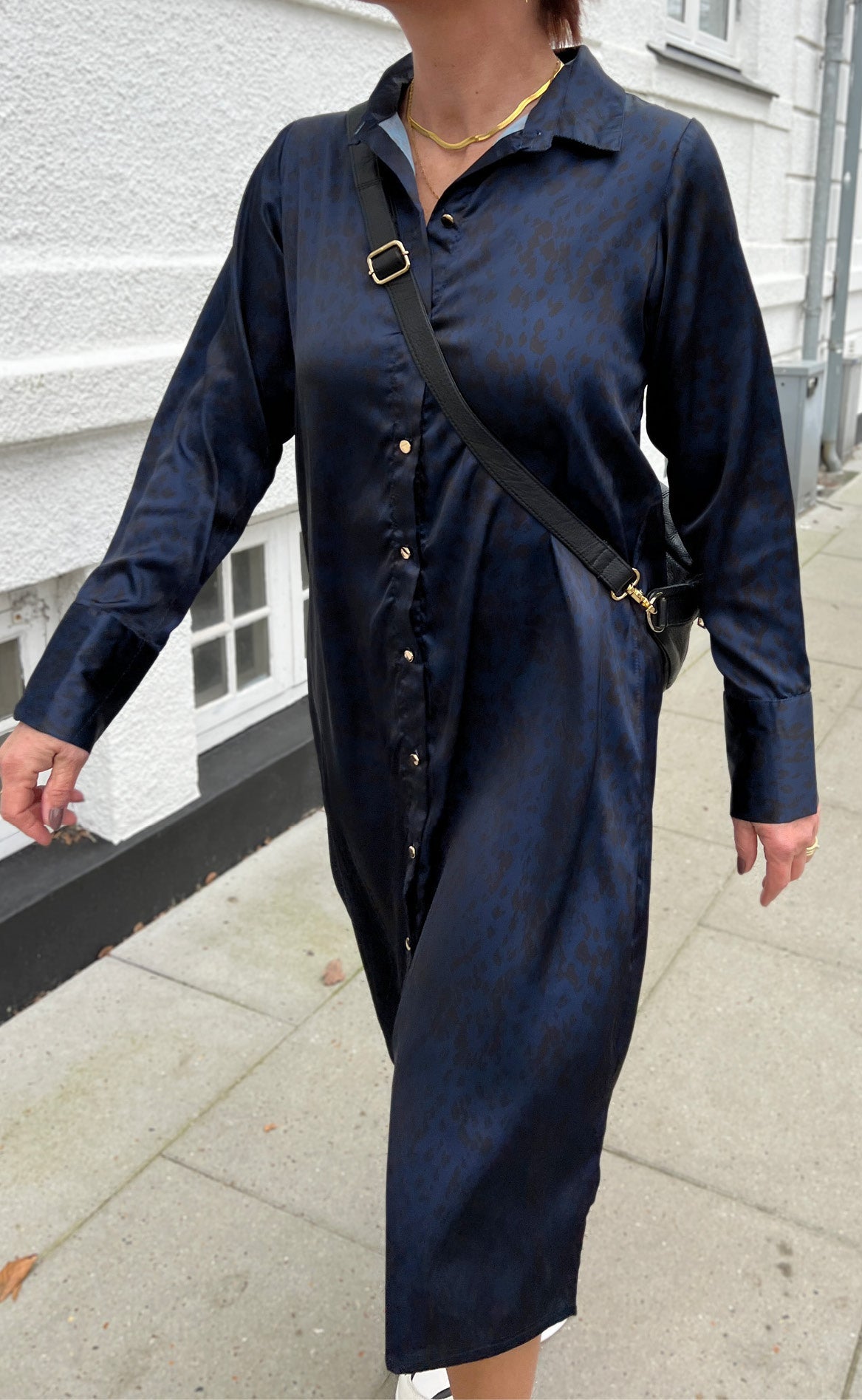 *AKTIVER IKKE* - Say INA Copenhagen Kjole - Maria - Midnight Leopard