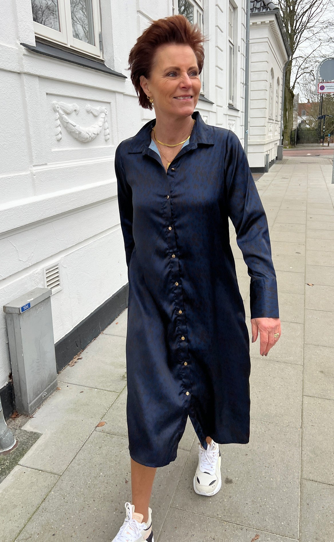 *AKTIVER IKKE* - Say INA Copenhagen Kjole - Maria - Midnight Leopard