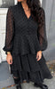 Say INA Copenhagen Kjole - Annabell - Black W. Black Dots
