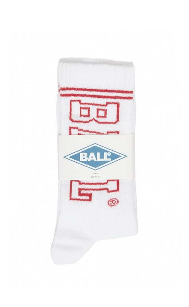 BALL Original - 3 Pack Strømper - White/Multi Logo