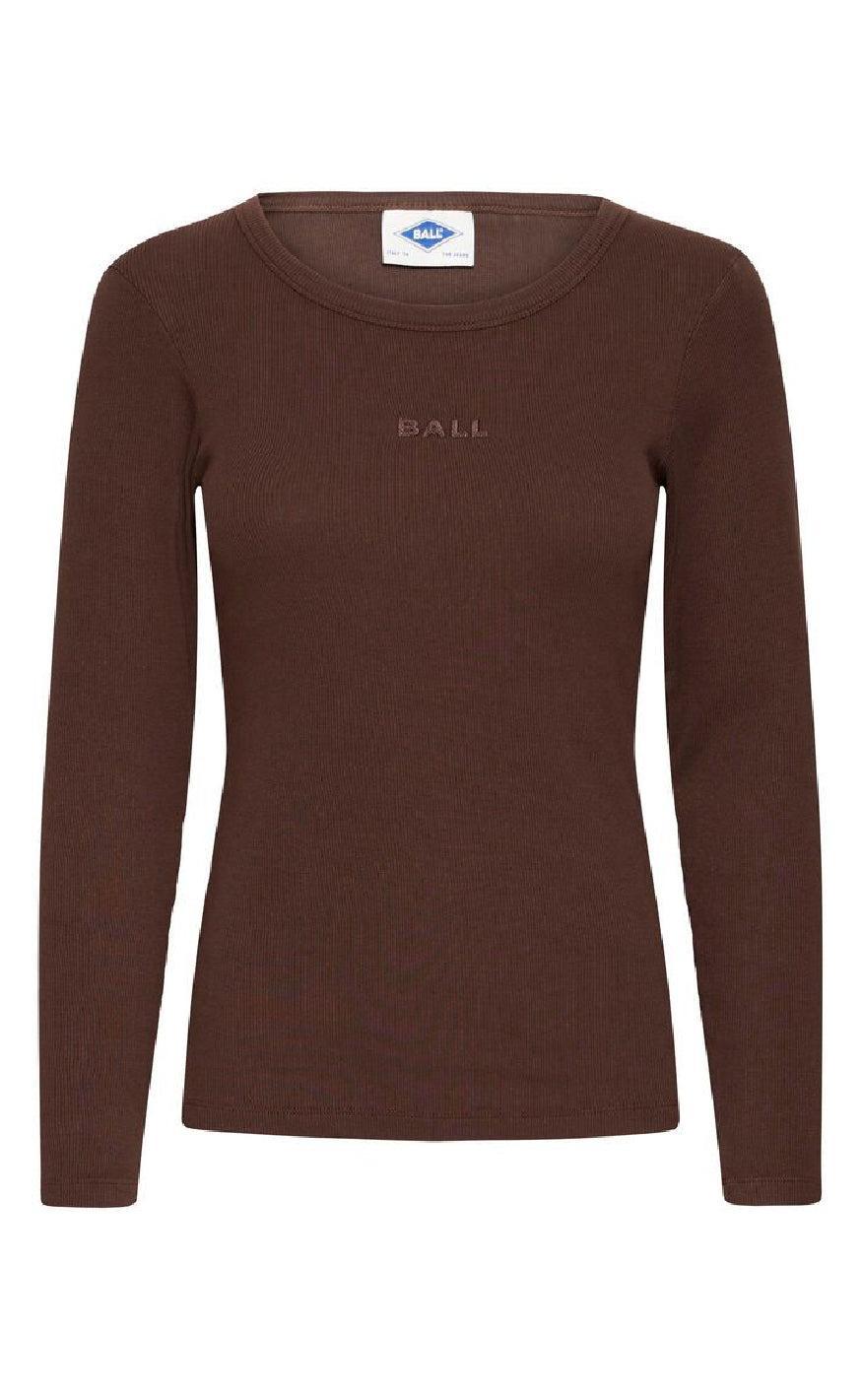 BALL Original Bluse - Tobelli - Coffee Bean