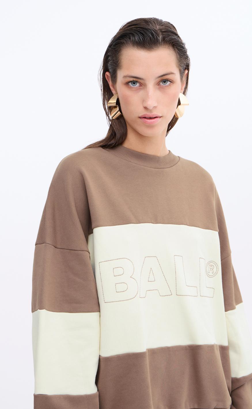 BALL Original Crewneck - Summer Chain - Wood Brown