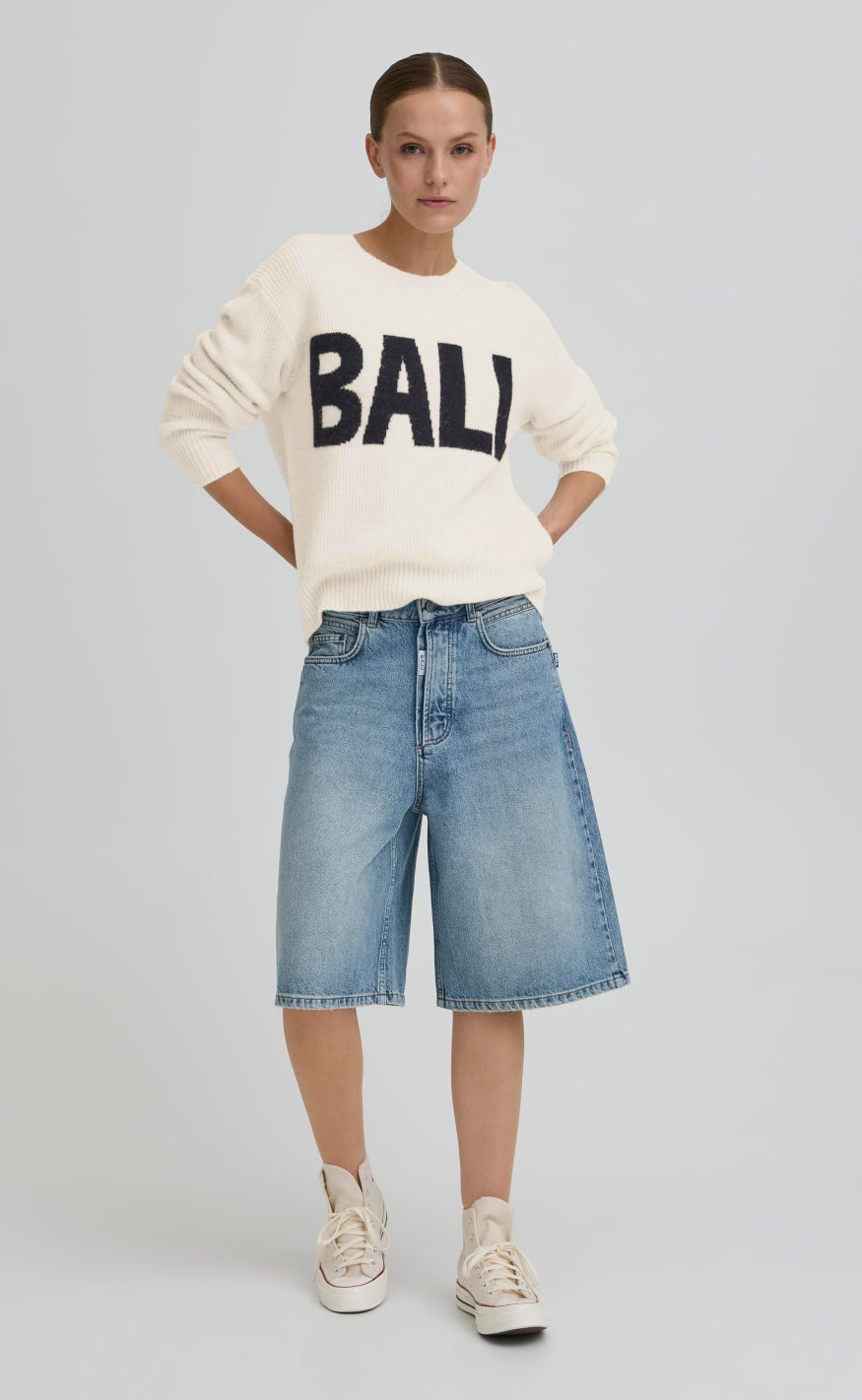 BALL Original Striktrøje - Stacy Logo - Arctic Wolf