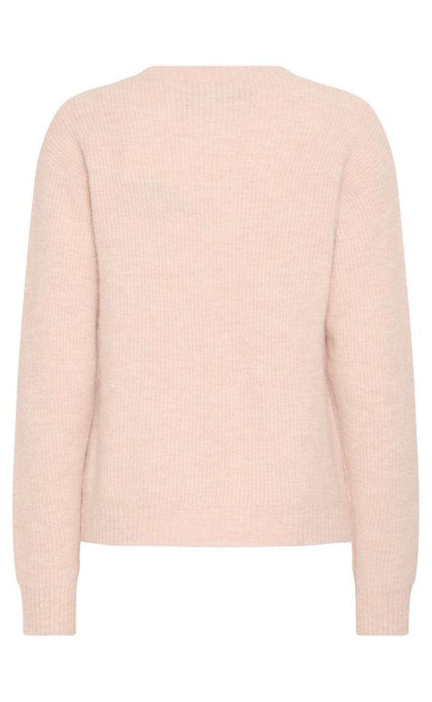 BALL Original Striktrøje - Stacy - Mauve Chalk Melange