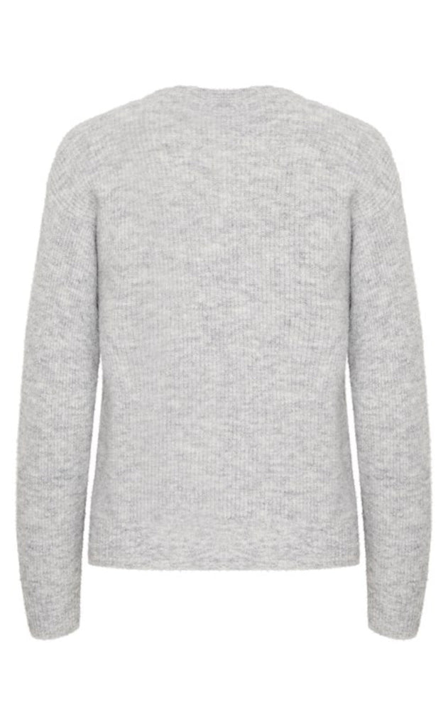 BALL Original Striktrøje - Stacy - Medium Grey Melange