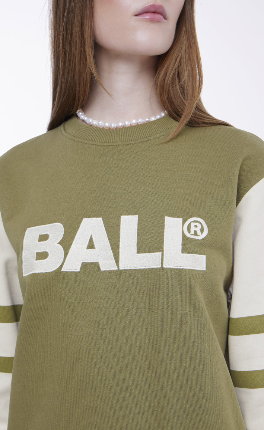 BALL Original Sweatshirt - Brown - Green Olive