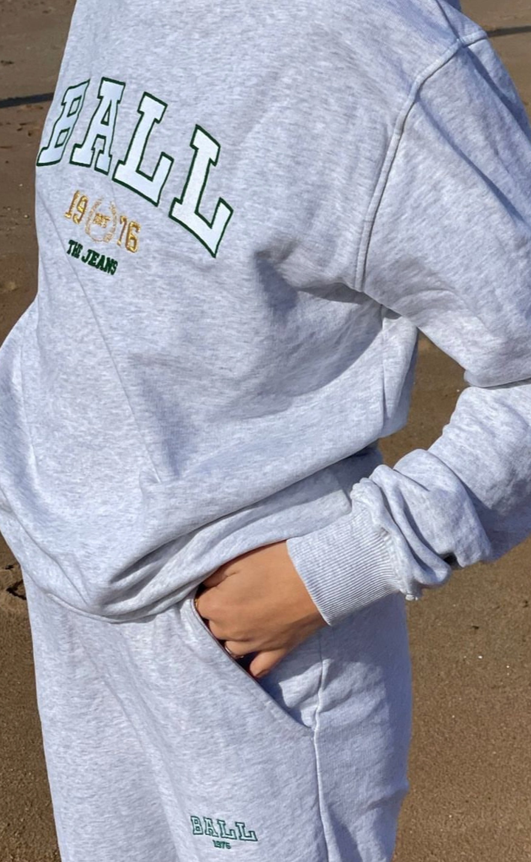 BALL Original Sweatshirt - L. Taylor - White Melange