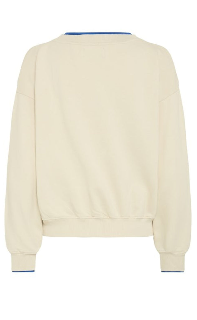 BALL Original Sweatshirt - Simona - Birch w. Olympia Blue