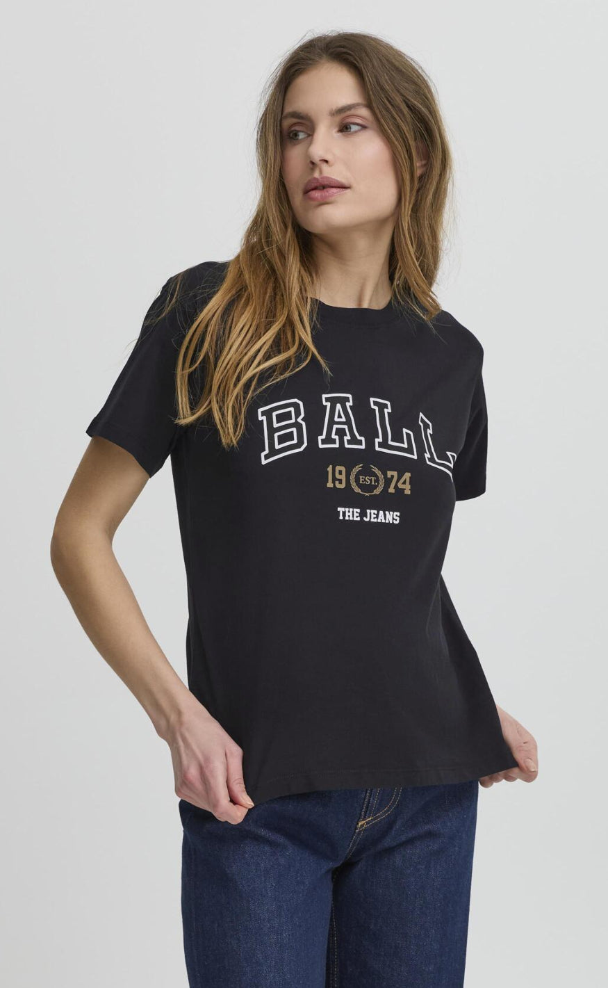 BALL Original T-Shirt - Satino - Black