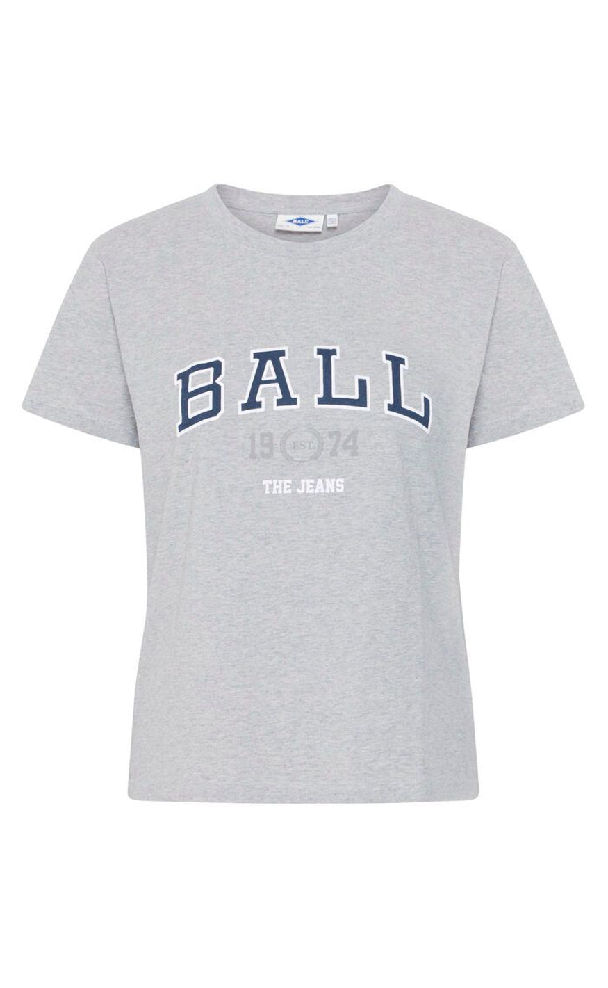 BALL Original T-Shirt - Satino - Medium Grey Melange