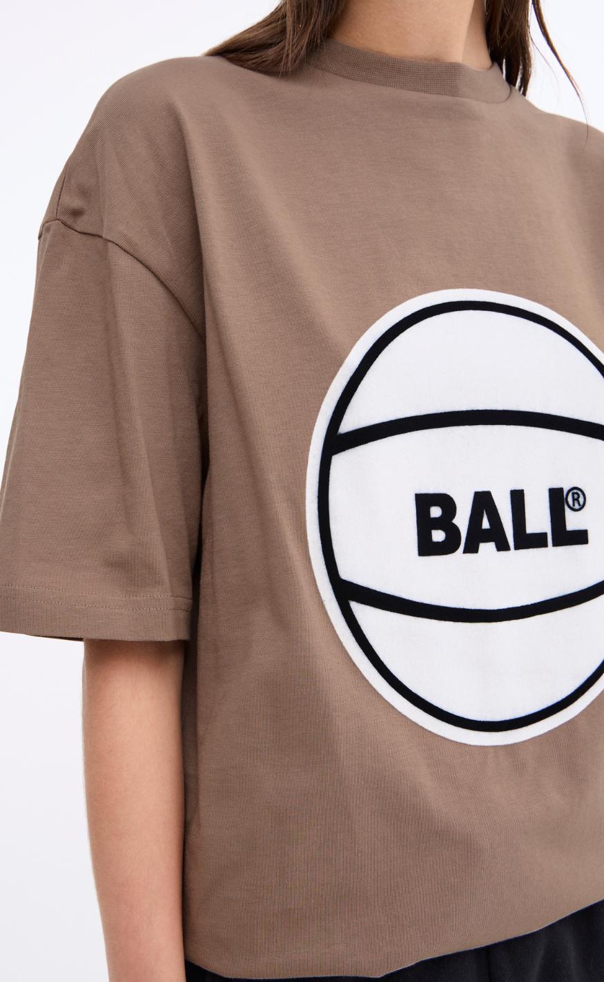 BALL Original T-shirt - Circle - Wood Brown