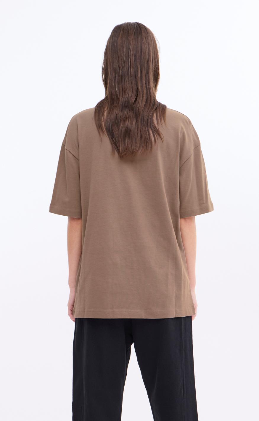 BALL Original T-shirt - Circle - Wood Brown