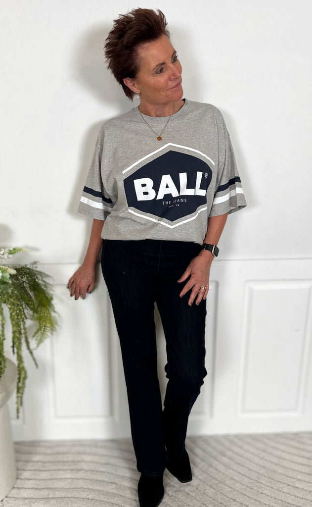 BALL Original T-shirt - Noemi - Medium Grey Melange