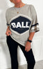 BALL Original T-shirt - Noemi - Medium Grey Melange