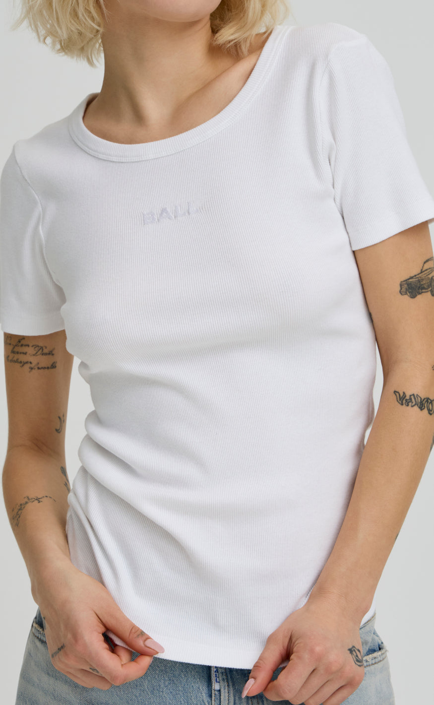 BALL Original T-shirt - Tobelli SS - Blanc De Blanc