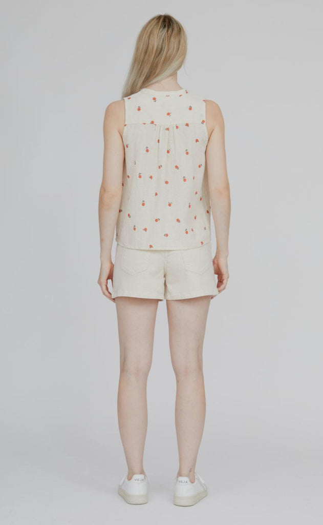 Basic Apparel Bluse - Ember - Birch / Dusted Clay