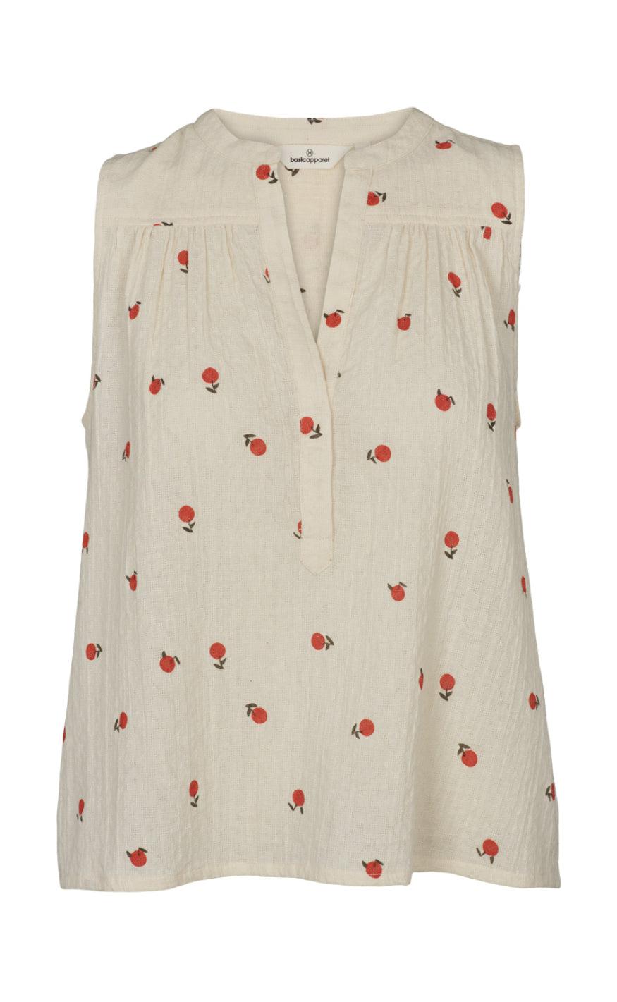 Basic Apparel Bluse - Ember - Birch / Dusted Clay