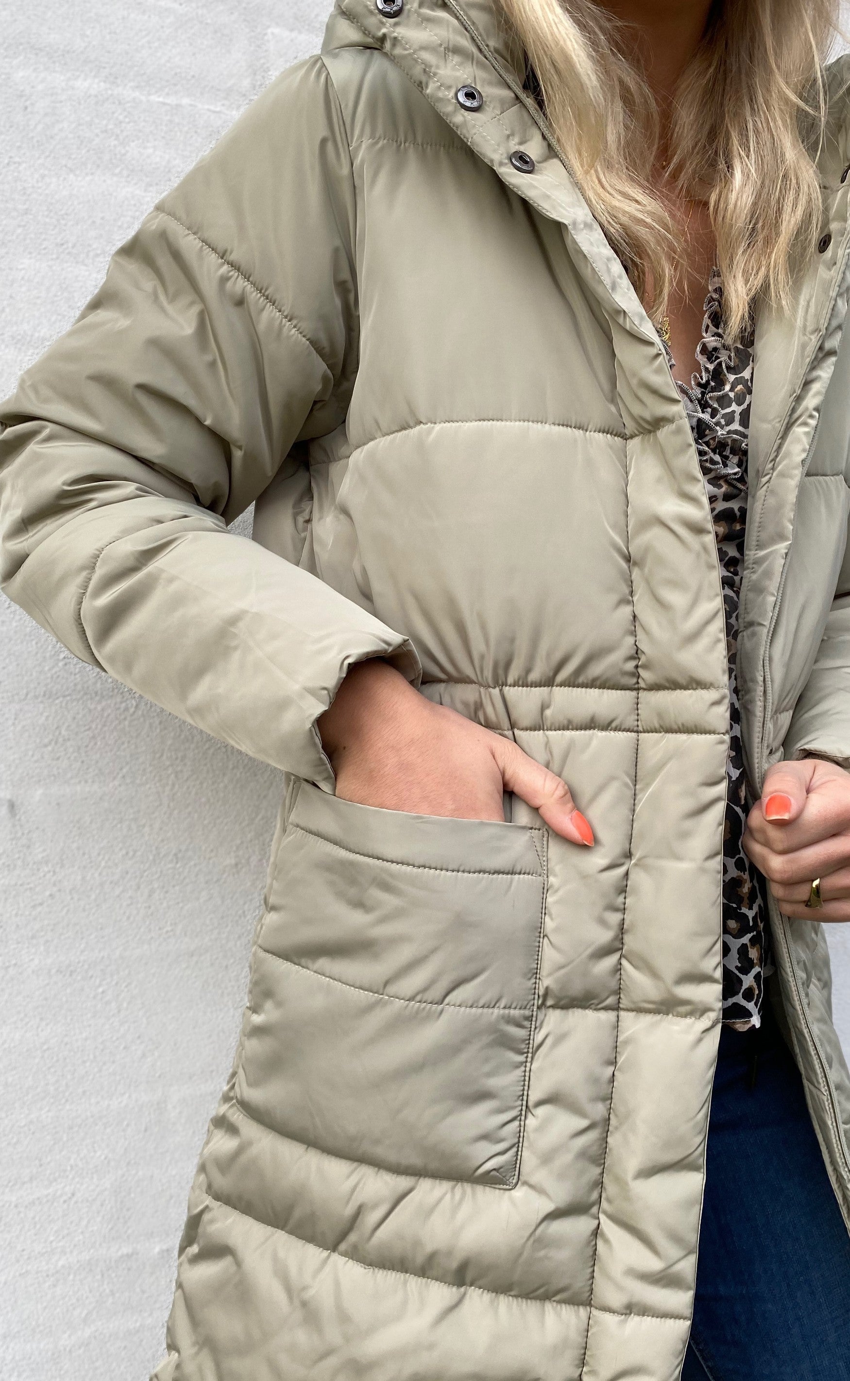 Basic Apparel Jakke - Dagmar - Moss Gray