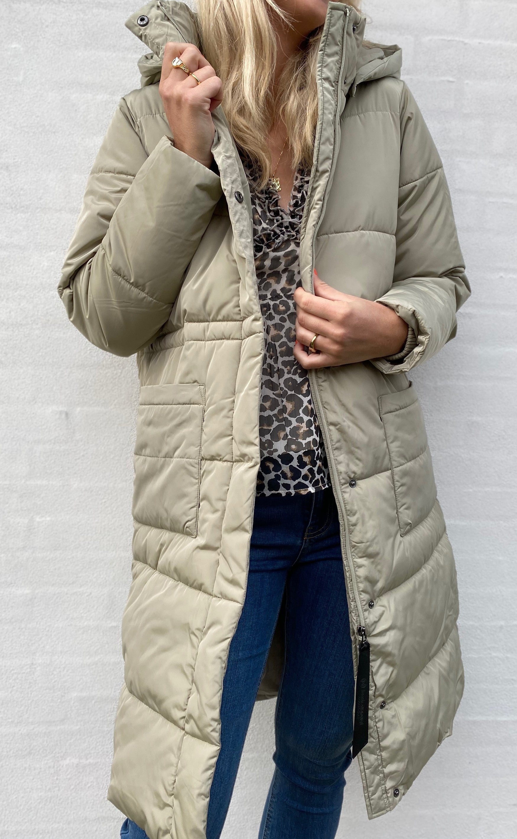 Basic Apparel Jakke - Dagmar - Moss Gray
