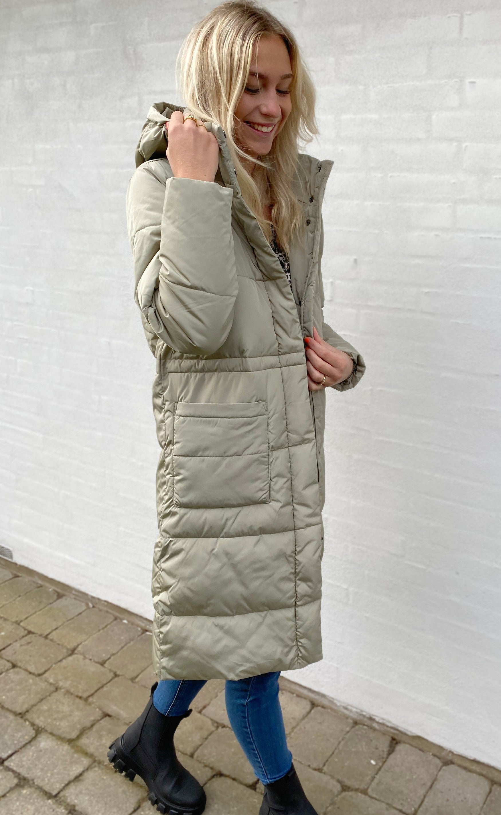 Basic Apparel Jakke - Dagmar - Moss Gray