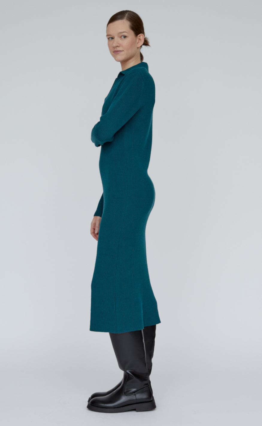 Basic Apparel Kjole - Jemima - Deep Teal