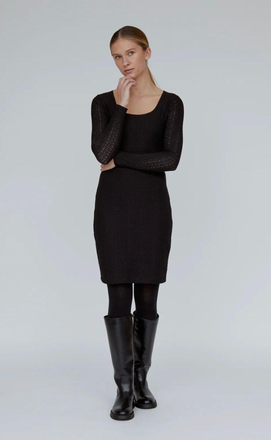 Basic Apparel Kjole - Suvi Scoop - Black